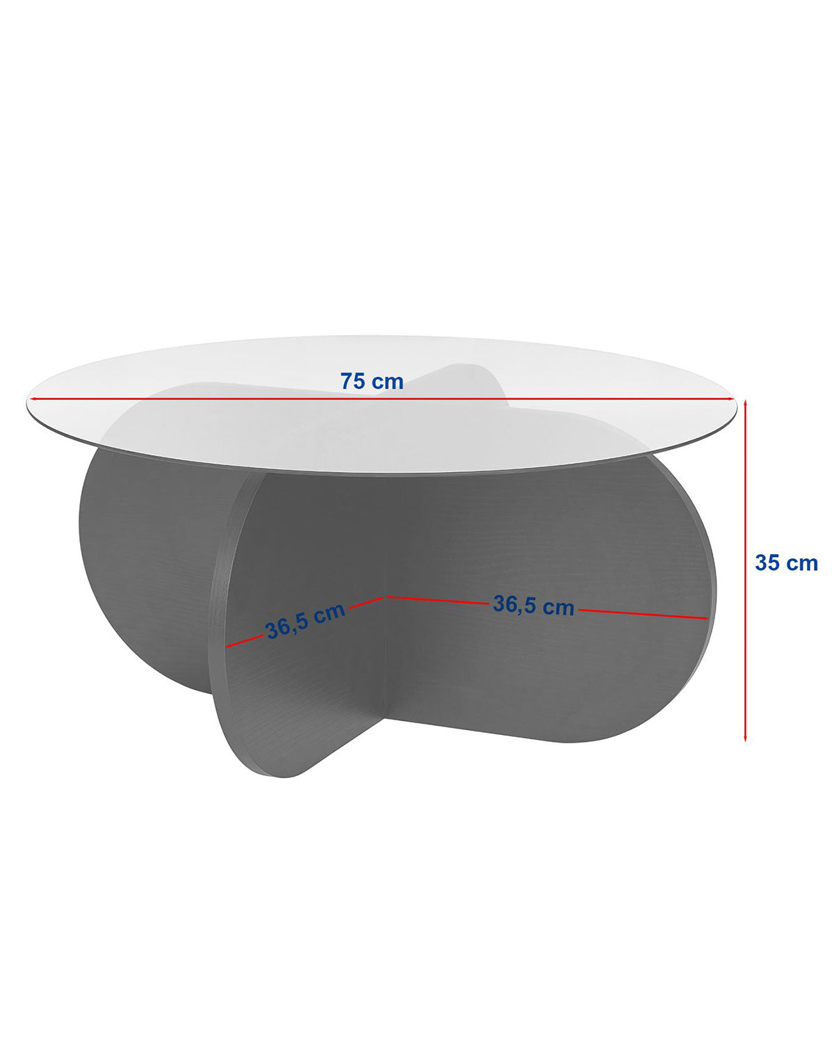 Mesa de centro redonda Stancey