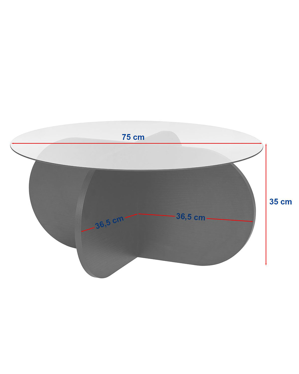 Mesa de centro redonda Stancey