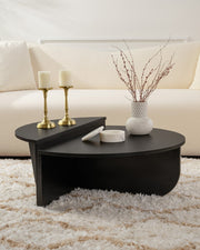 Mesa de centro redonda en dos piezas Flossie