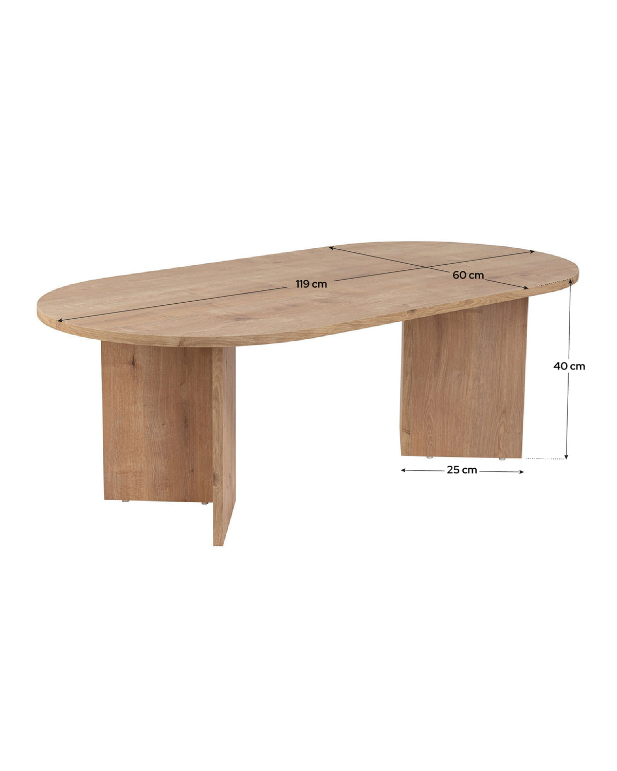 Mesa de centro ovalada Arline