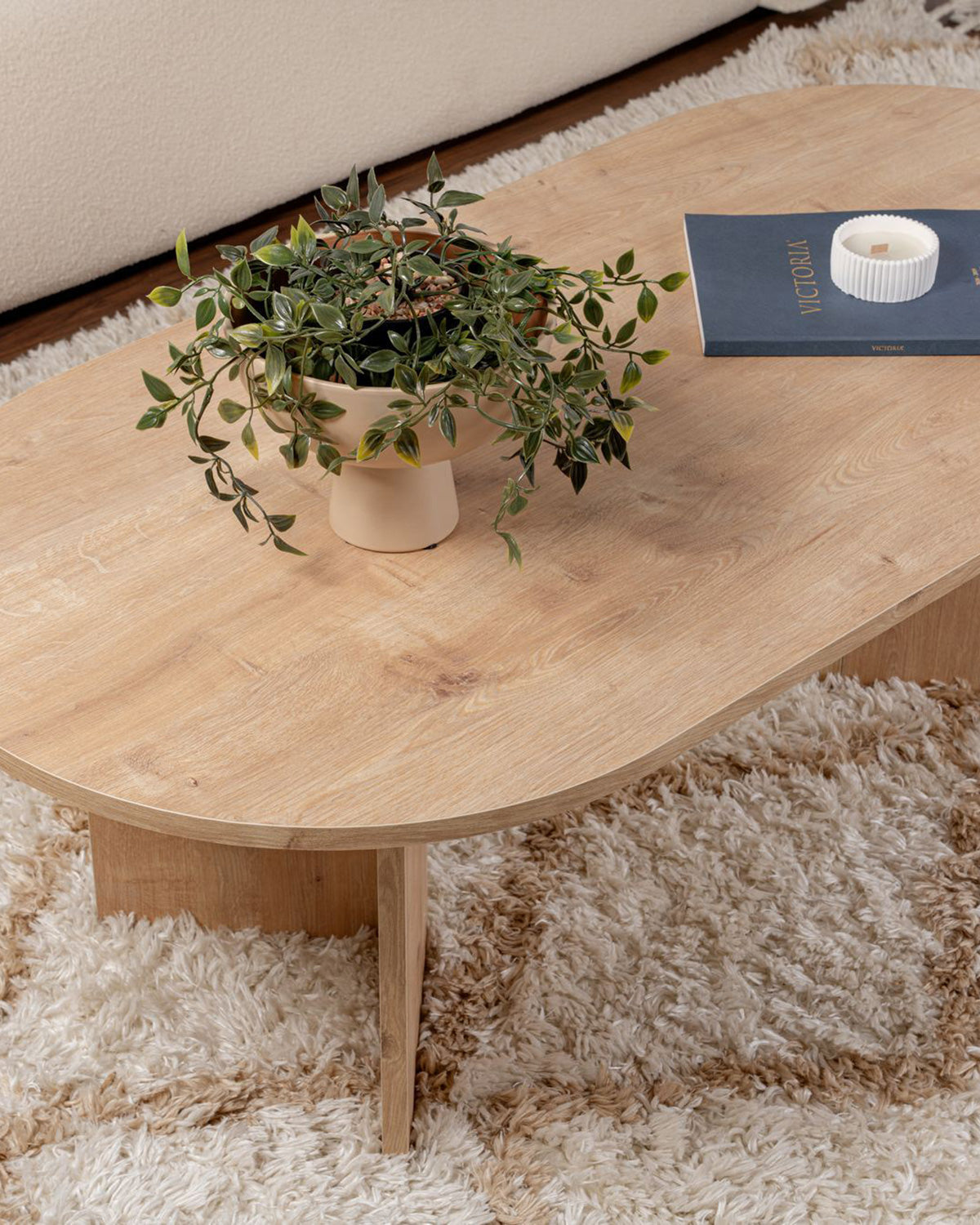 Mesa de centro ovalada Arline