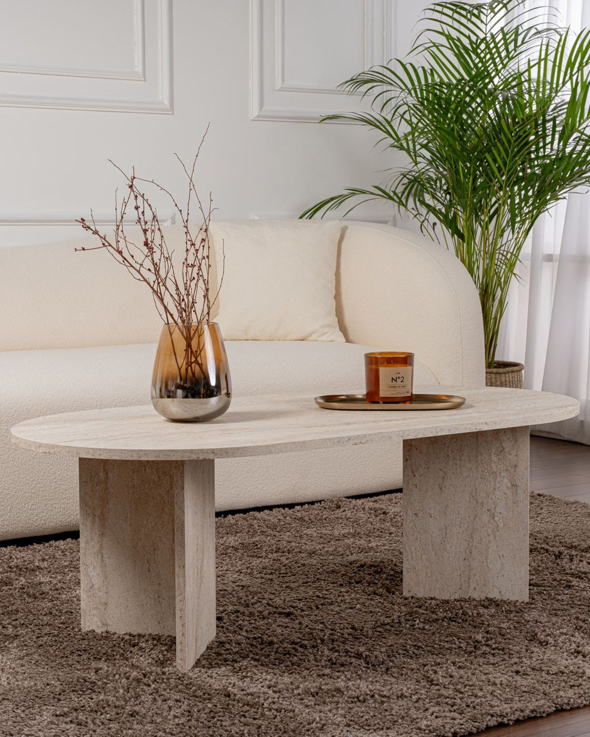 Mesa de centro ovalada Arline