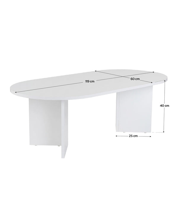 Pack ahorro salón y comedor tres piezas Ken Roble/Blanco