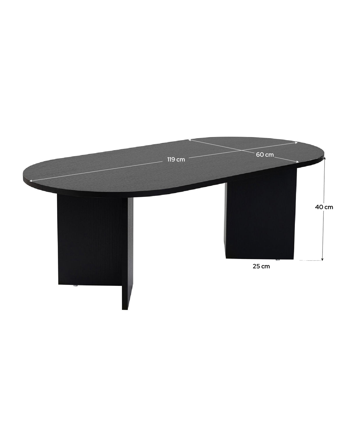 Mesa de centro ovalada Arline
