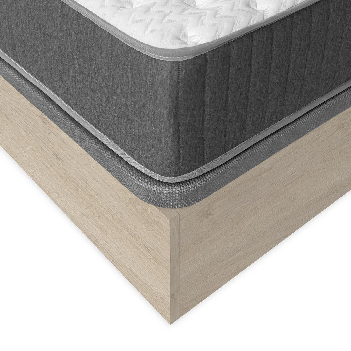 Pack ahorro matrimonio Canapé abatible Nest con Colchón viscoelástico y muelles Aurea, 27cm de Grosor, 135 x 190 cm