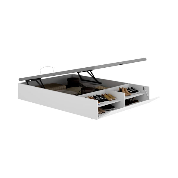 Pack ahorro matrimonio Canapé con zapatero Lan y Colchón viscoelástico Nova Plus 135 x 190 cm