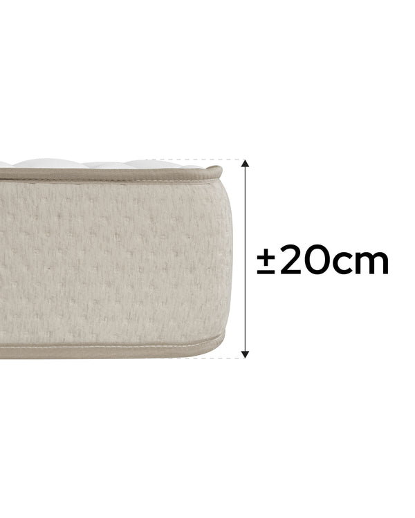 Pack ahorro base tapizada Dollie con colchón viscoelástico Nova plus 135x190 cm - 20 cm Altura
