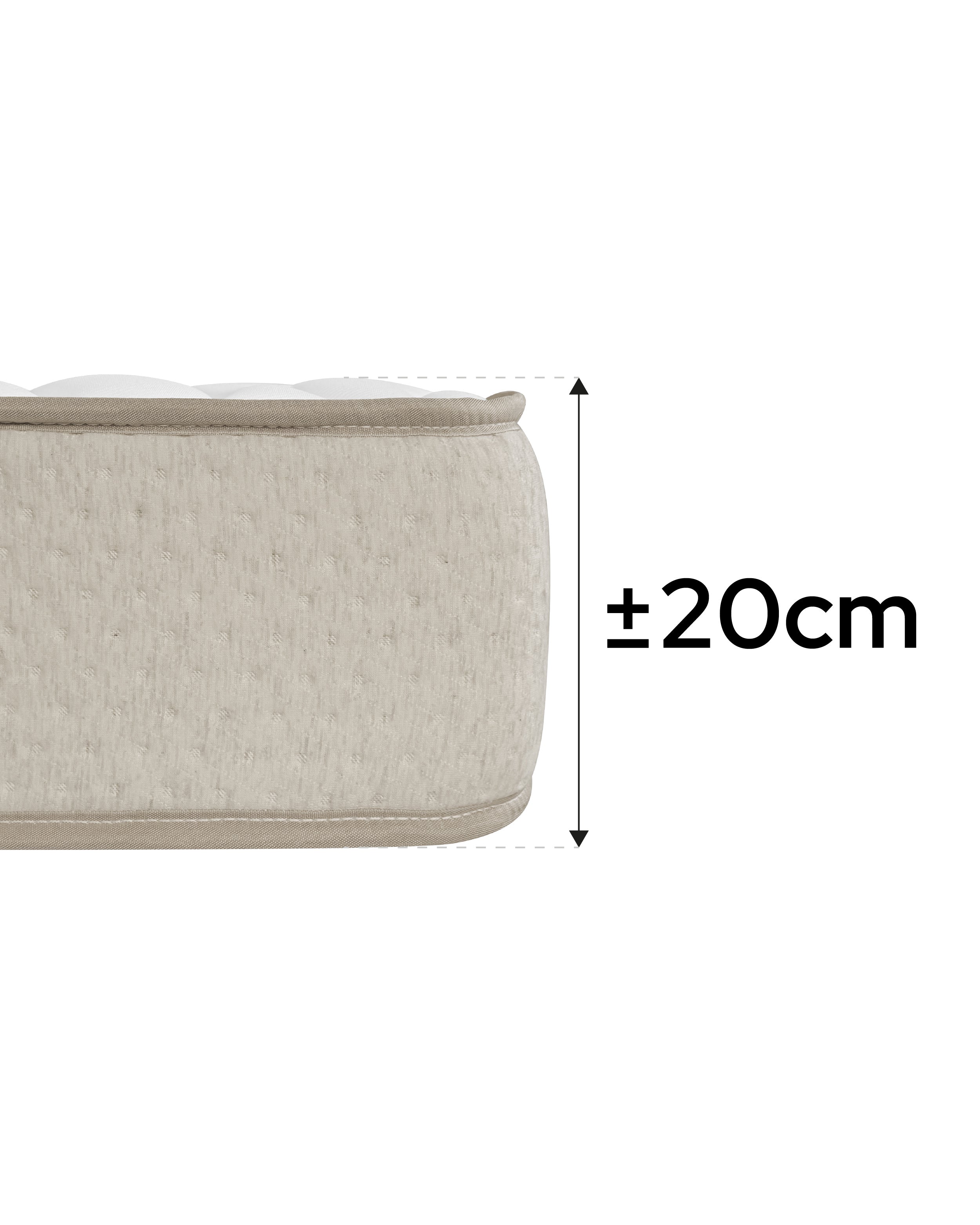 Pack somier lama ancha Kerry con Colchón viscoelástico Nova plus 90 x 190 cm