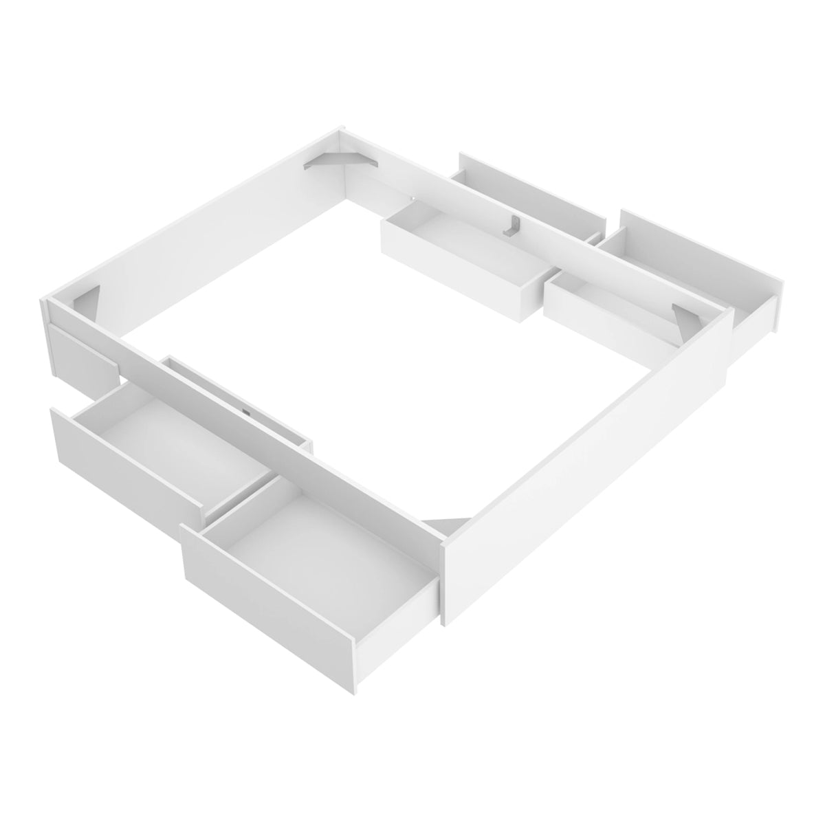Pack ahorro matrimonio Cama compacta Alice, Colchón viscoelástico Nova Plus y Somier 150 x 190 cm