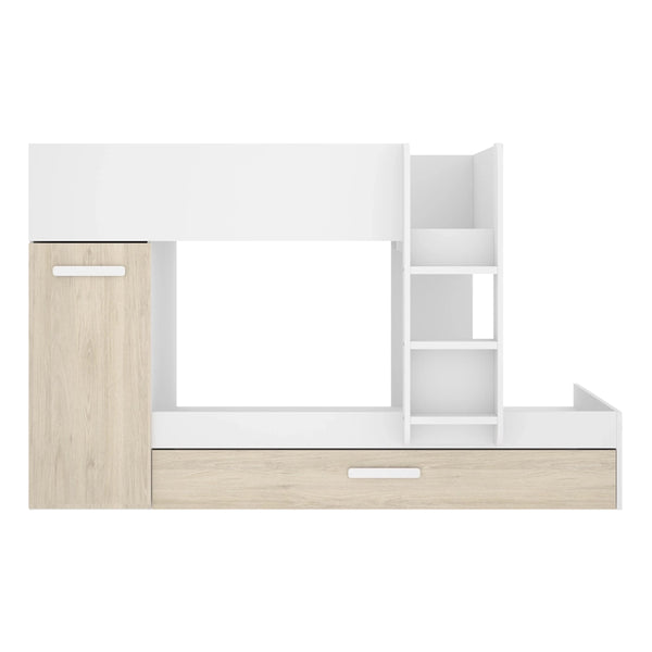 Pack ahorro juvenil Cama tren triple Tom con 3 Colchones viscoelásticos Nova 90 x 190 cm