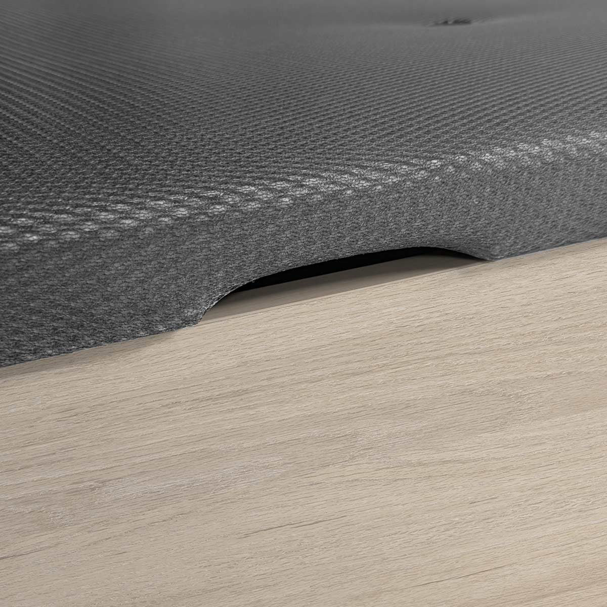 Pack ahorro matrimonio Canapé con zapatero Lan y Colchón viscoelástico Nova Plus, 20cm de grosor, 135 x 190 cm