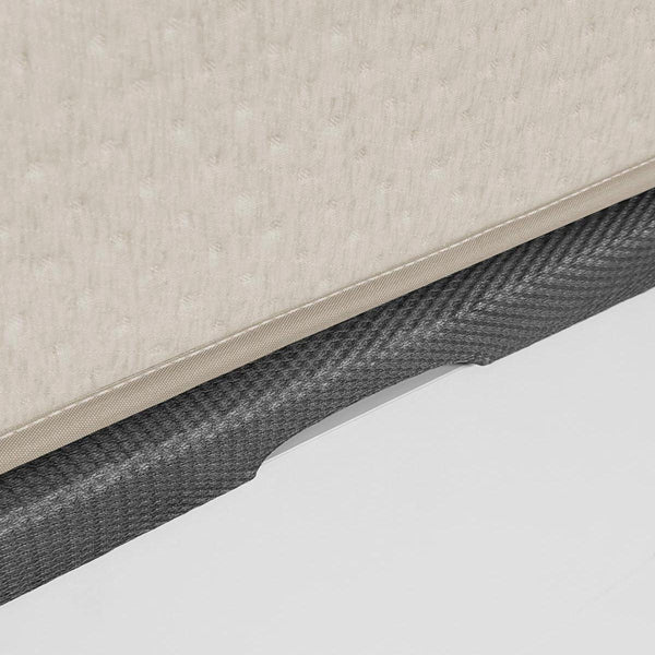 Pack ahorro matrimonio Canapé Round, 2 Mesitas de noche y Colchón viscoelástico Nova Plus 135 x 190 cm