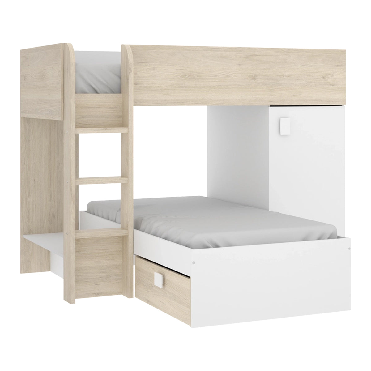 Pack ahorro juvenil Tren Move con 2 Colchones viscoelásticos Nova 90 x 190 cm