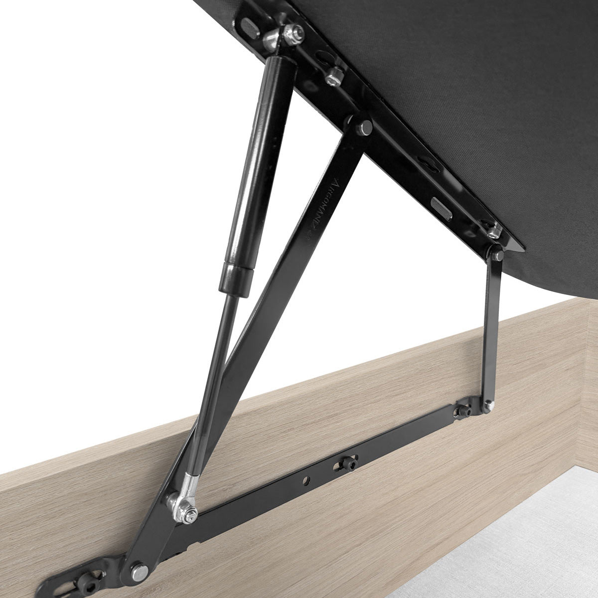 Pack ahorro matrimonio Canapé abatible Round con Colchón viscoelástico y muelles Aurea, 27cm de grosor, 150 x 190 cm