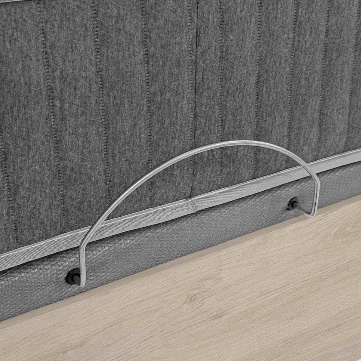 Pack ahorro matrimonio Canapé abatible Round con Colchón viscoelástico y muelles Aurea, 27cm de grosor, 150 x 190 cm