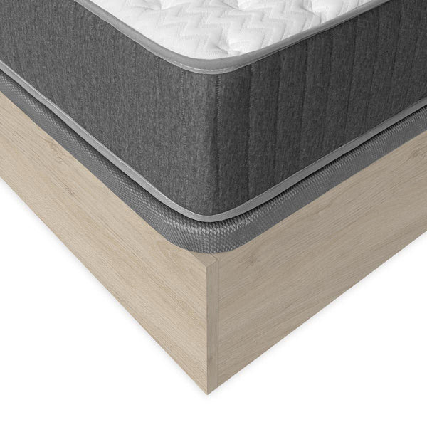 Pack ahorro matrimonio Canapé Nest, 2 Mesitas de noche y Colchón viscoelástico y muelles Aurea 135 x 190 cm