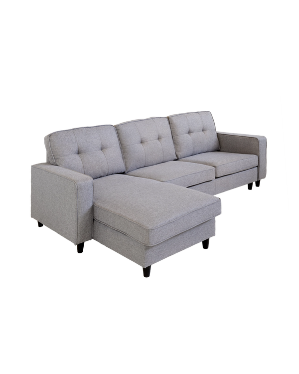 Sofá con chaise longue reversible Karla