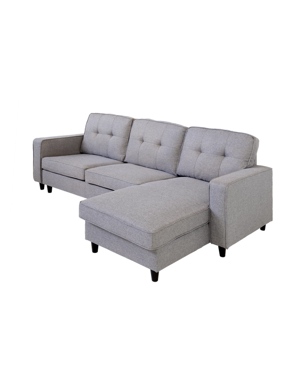 Sofá con chaise longue reversible Karla