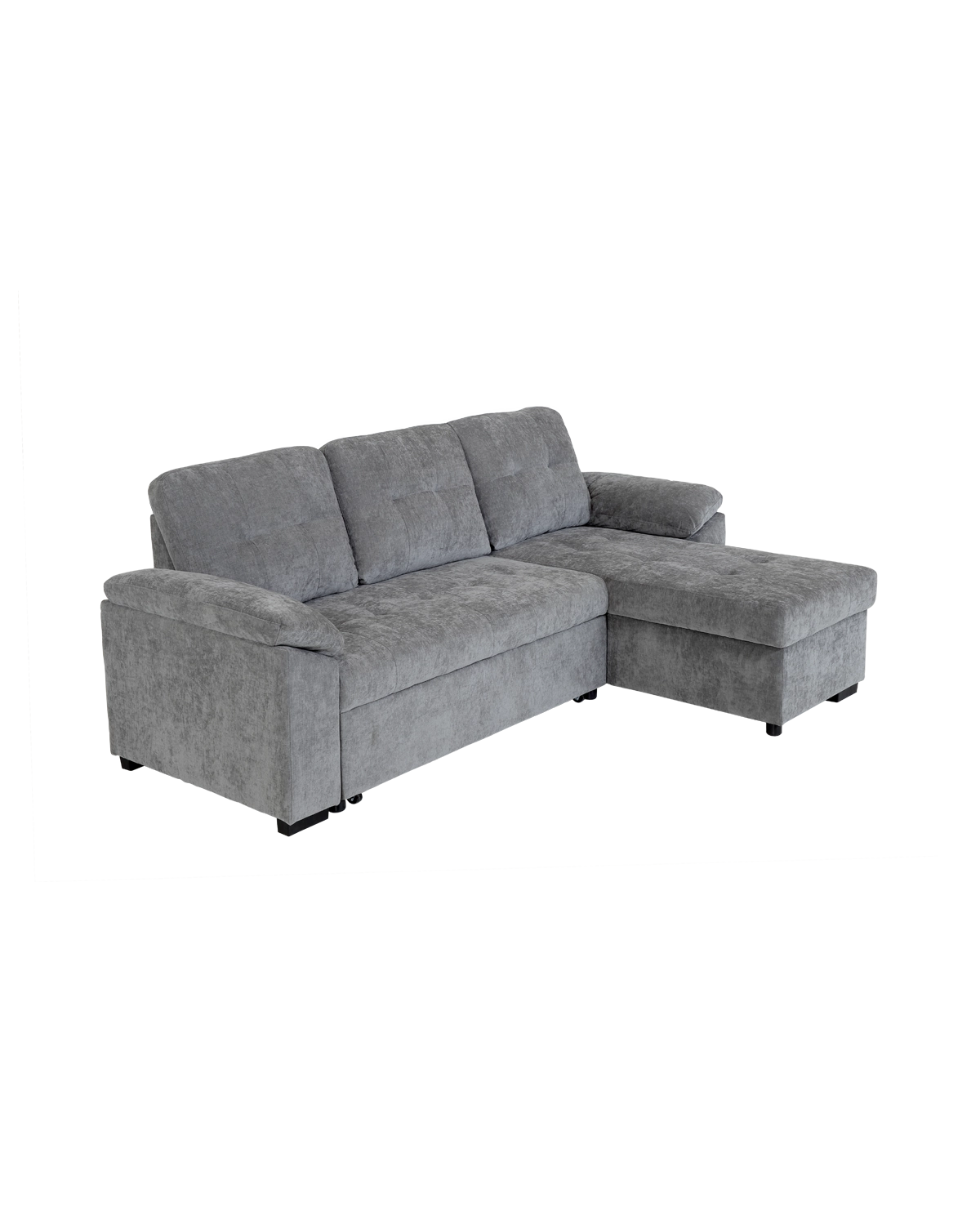 Sofá cama con chaise longue reversible y almacenaje Alexis