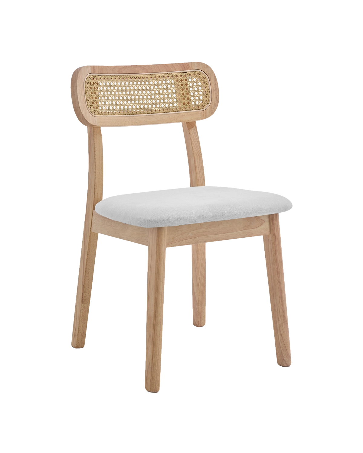Set de 2 sillas de comedor en madera y ratán Olive