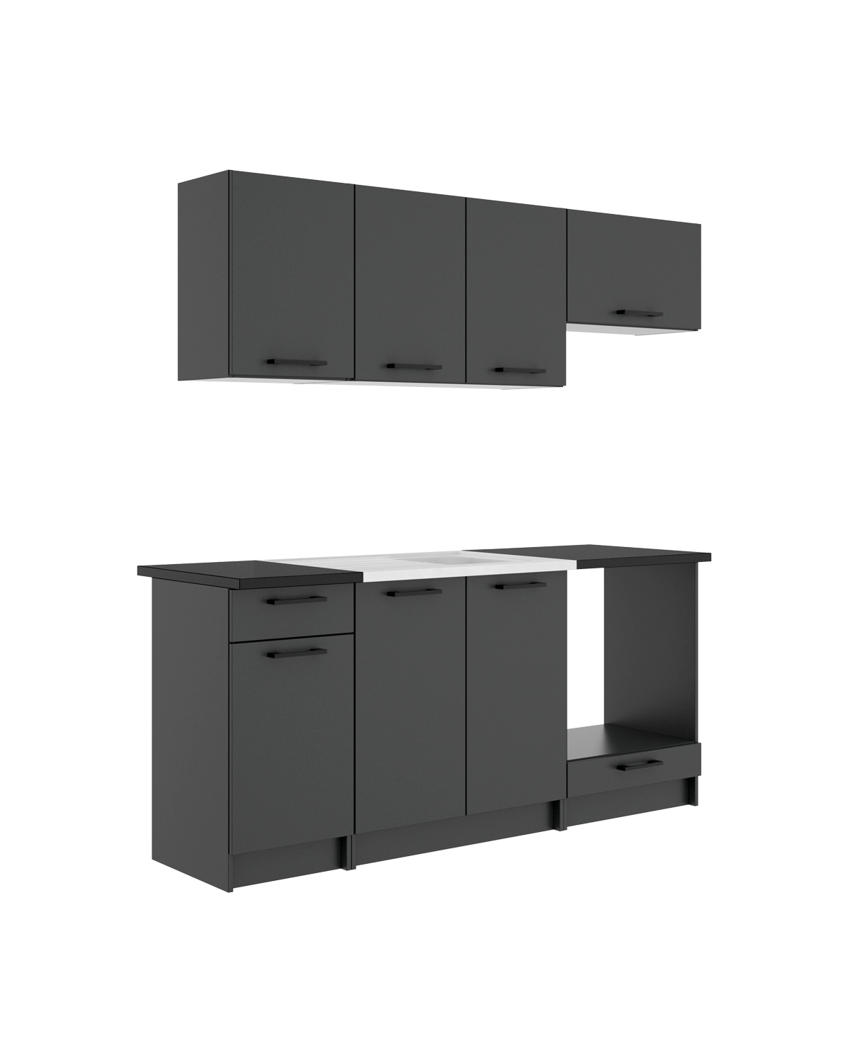 Cocina modular Kirsten con módulo de horno