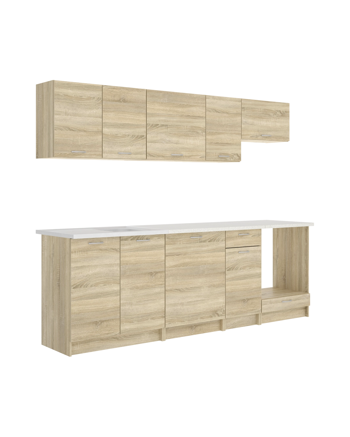 Cocina modular Kirsten con módulo de horno