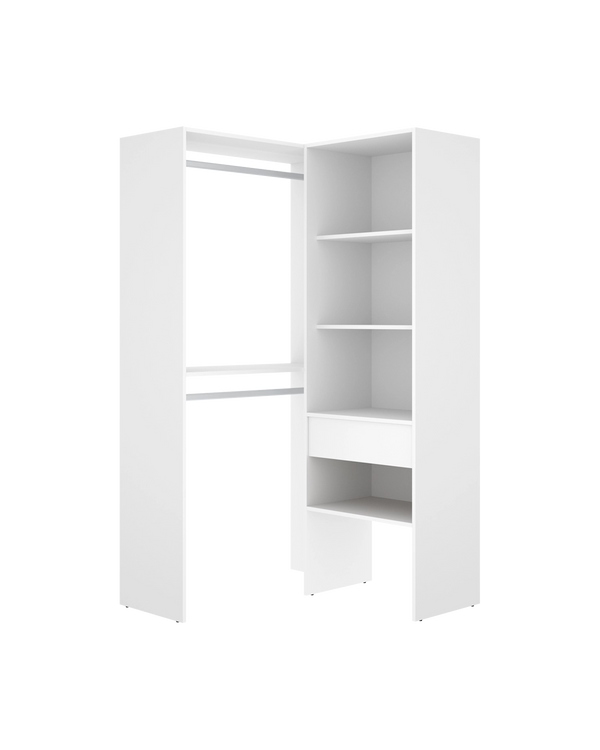 Armario vestidor rinconero con columna Suit