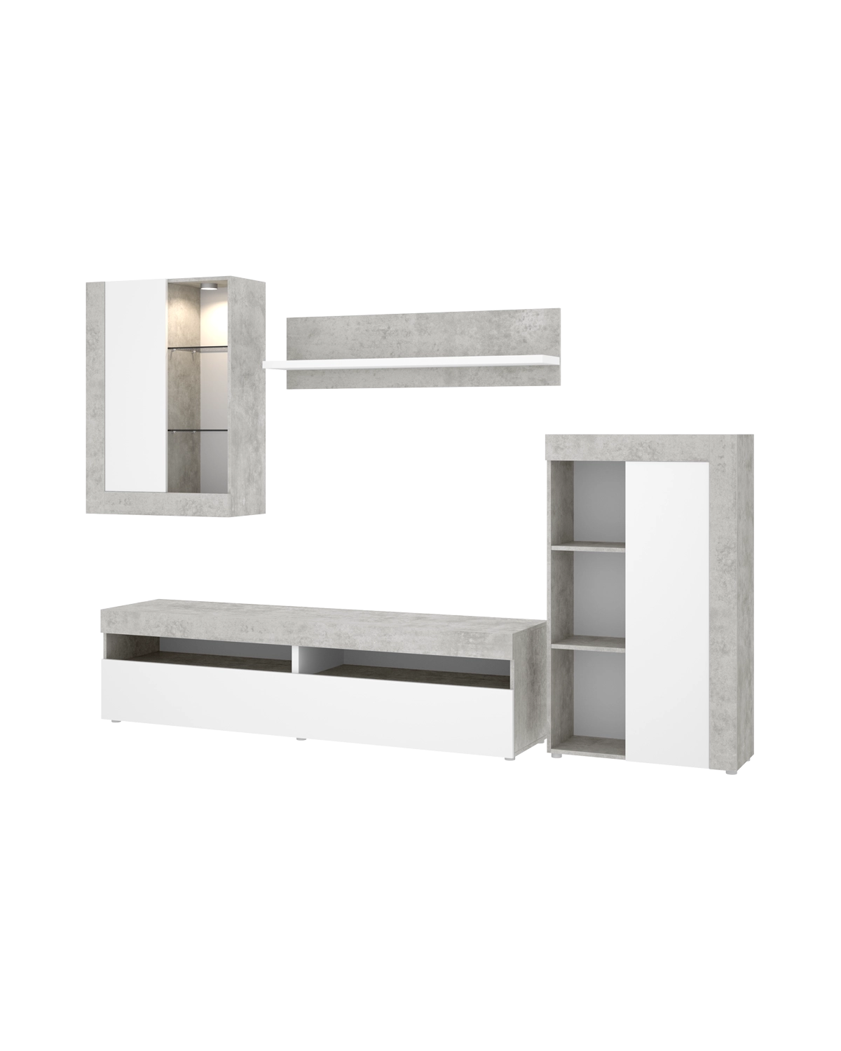 Mueble salón con luz Tokio