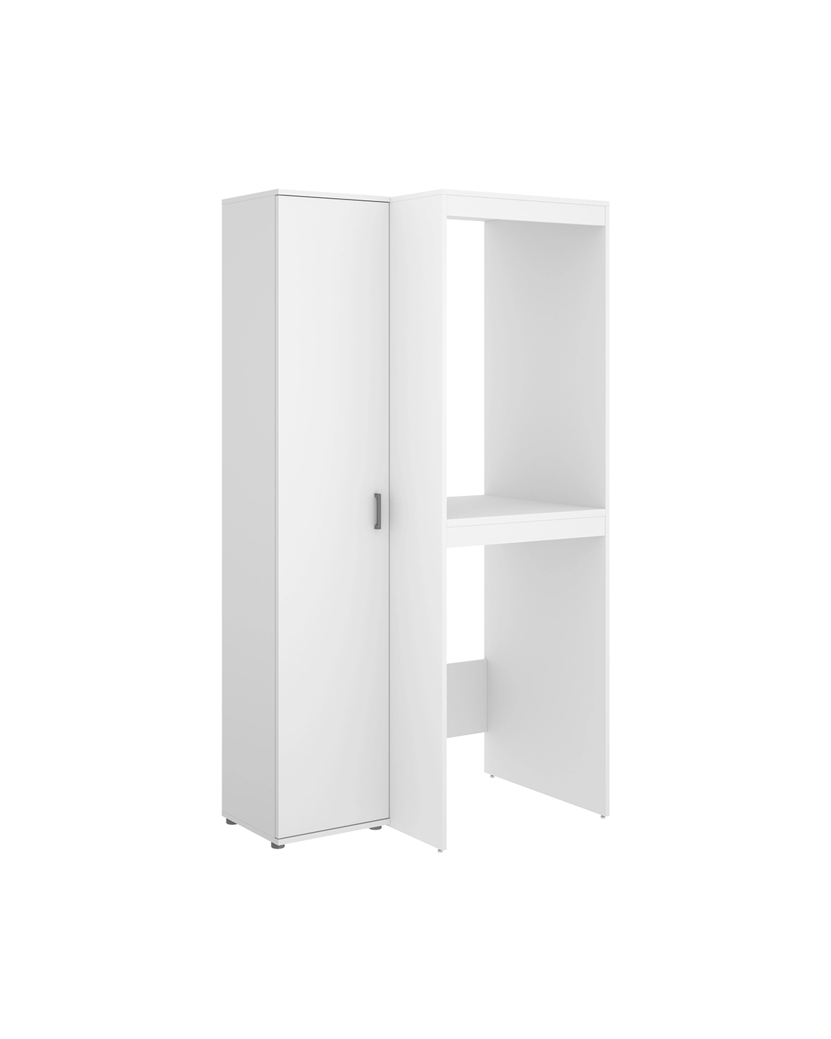 Armario para lavadora secadora con columna auxiliar 1 puerta Fit