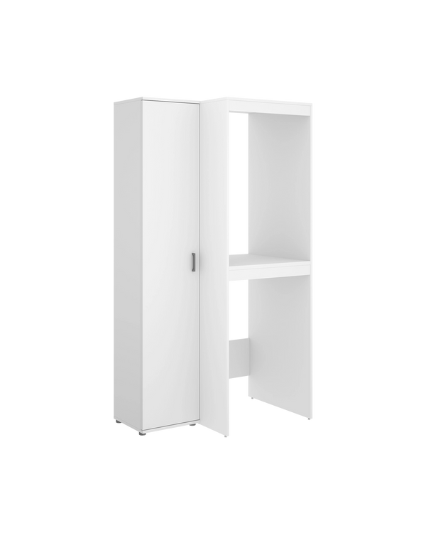 Armario para lavadora secadora con columna auxiliar 1 puerta Fit