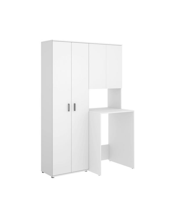 Armario para lavadora con modulo alto y armario auxiliar 2 puertas Fit