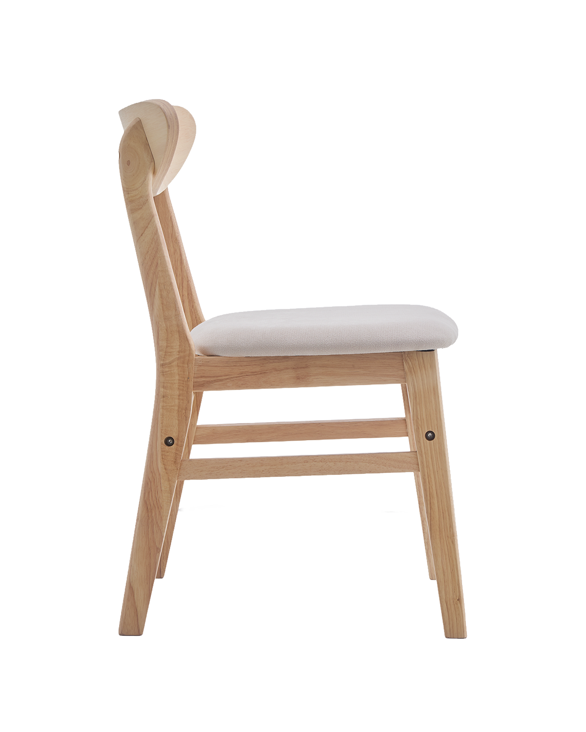 Set de 2 sillas de comedor en madera Tanya