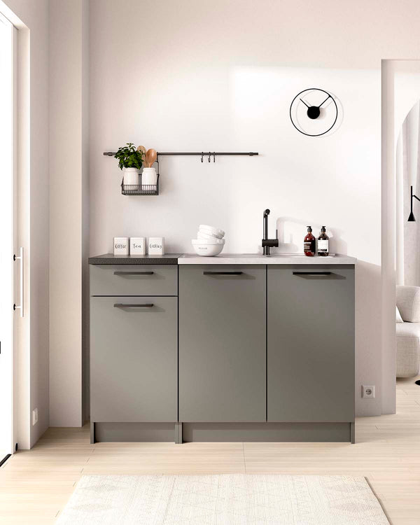 Conjunto de 2 módulos de cocina inferiores Kirsten