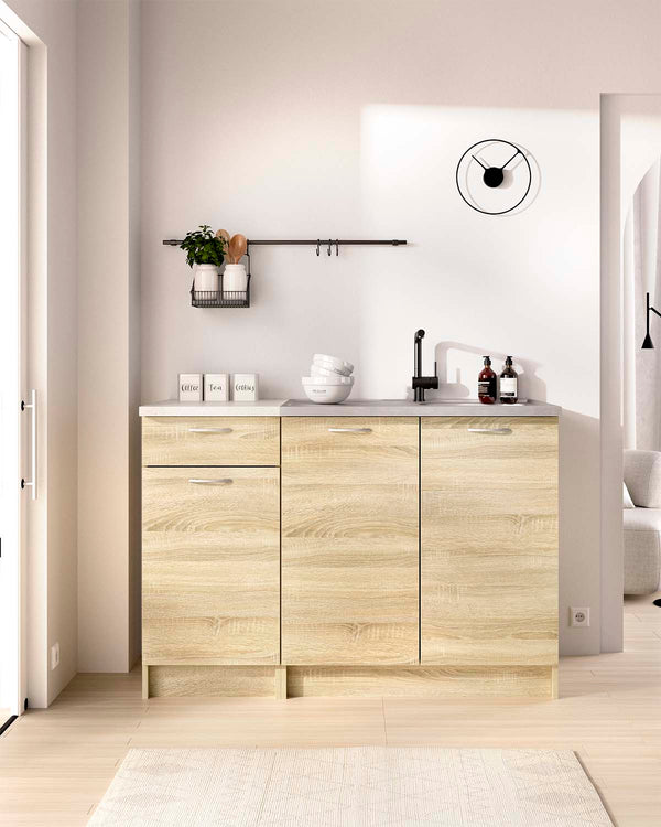 Conjunto de 2 módulos de cocina inferiores Kirsten