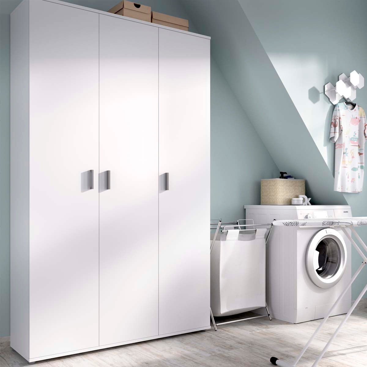 Armario multiusos de puertas batientes Fit