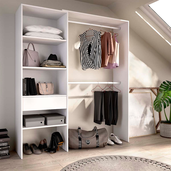 Armario vestidor regulable con columna Suit