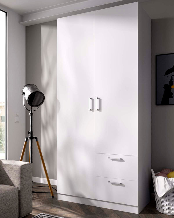 Armario de puertas batientes y cajones Maxi