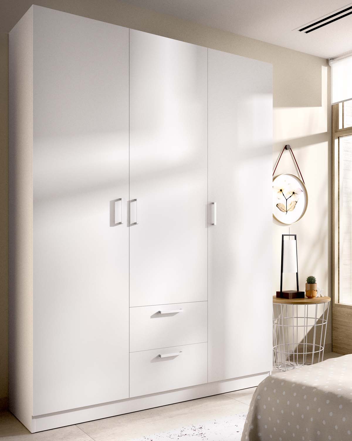 Armario de puertas batientes y cajones Maxi