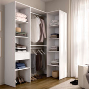 Armario vestidor rinconero con dos columnas Suit