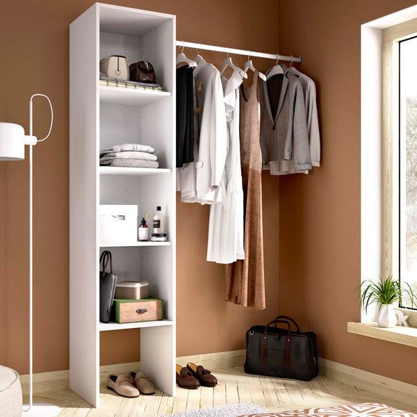 Armario vestidor regulable con columna Suit