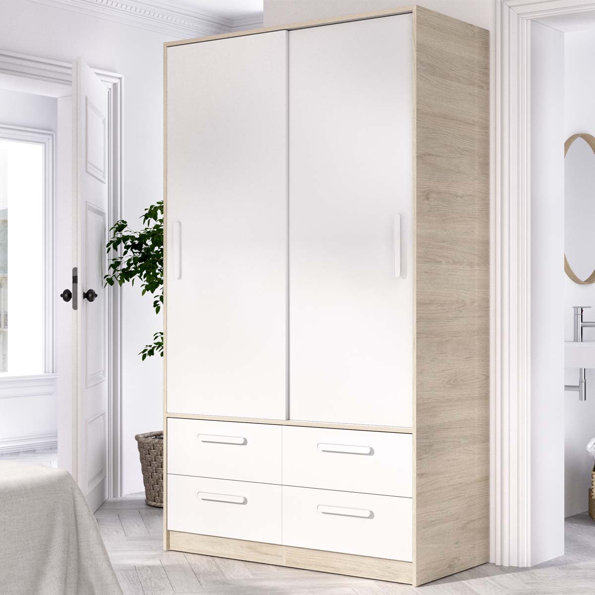 Armario de puertas correderas y cajones Slide