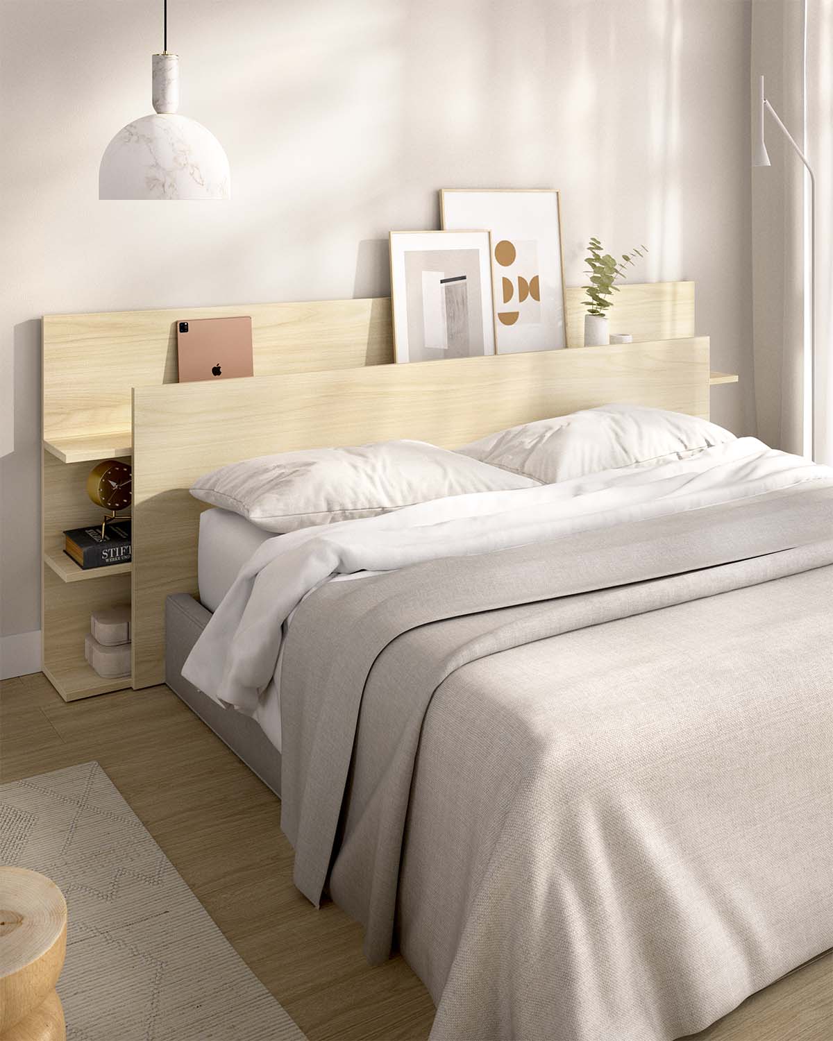 Cabecero con almacenaje Tori