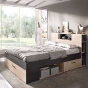 Cama matrimonio con cabecero y almacenaje Lanka