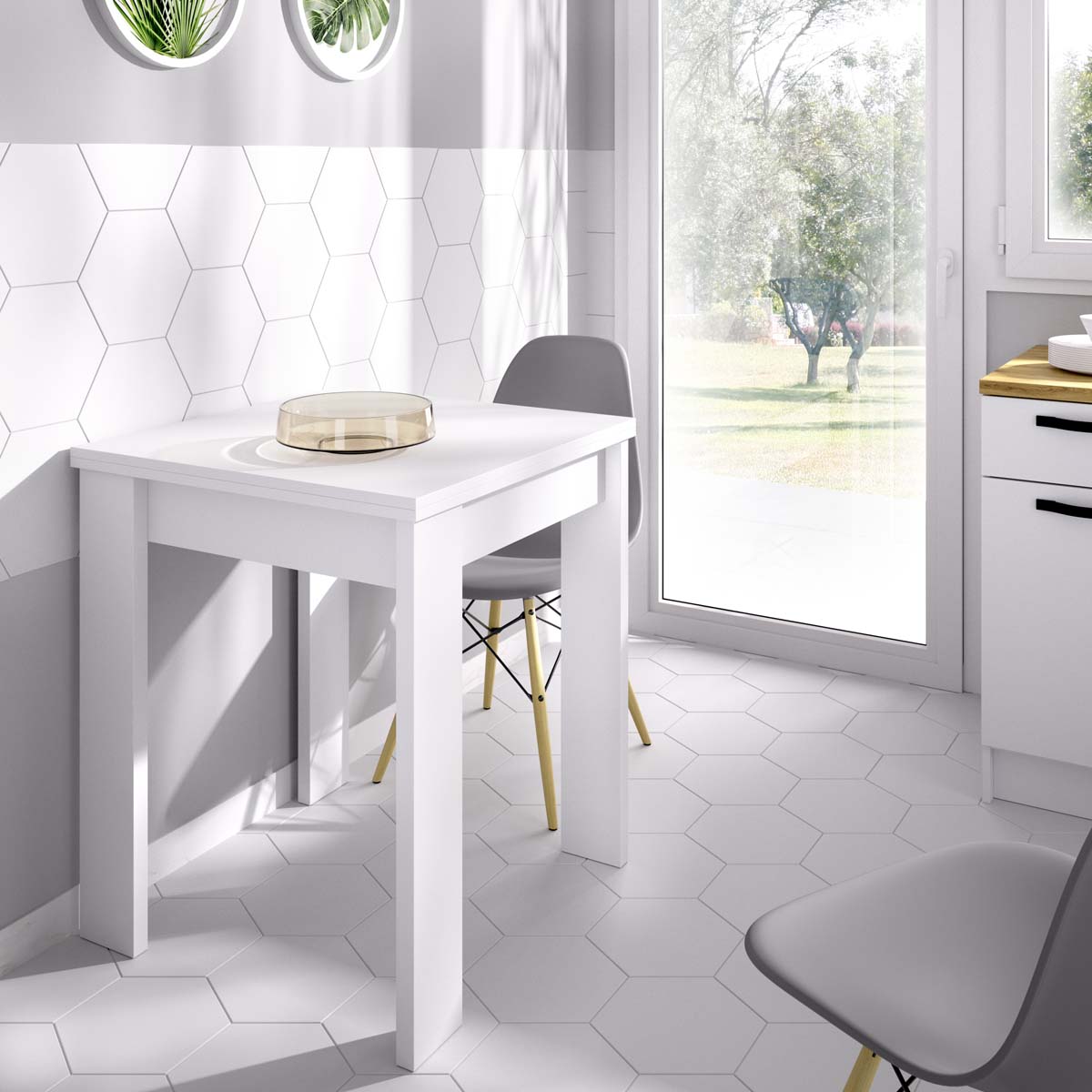 Mesa de comedor/auxiliar extensible Bok