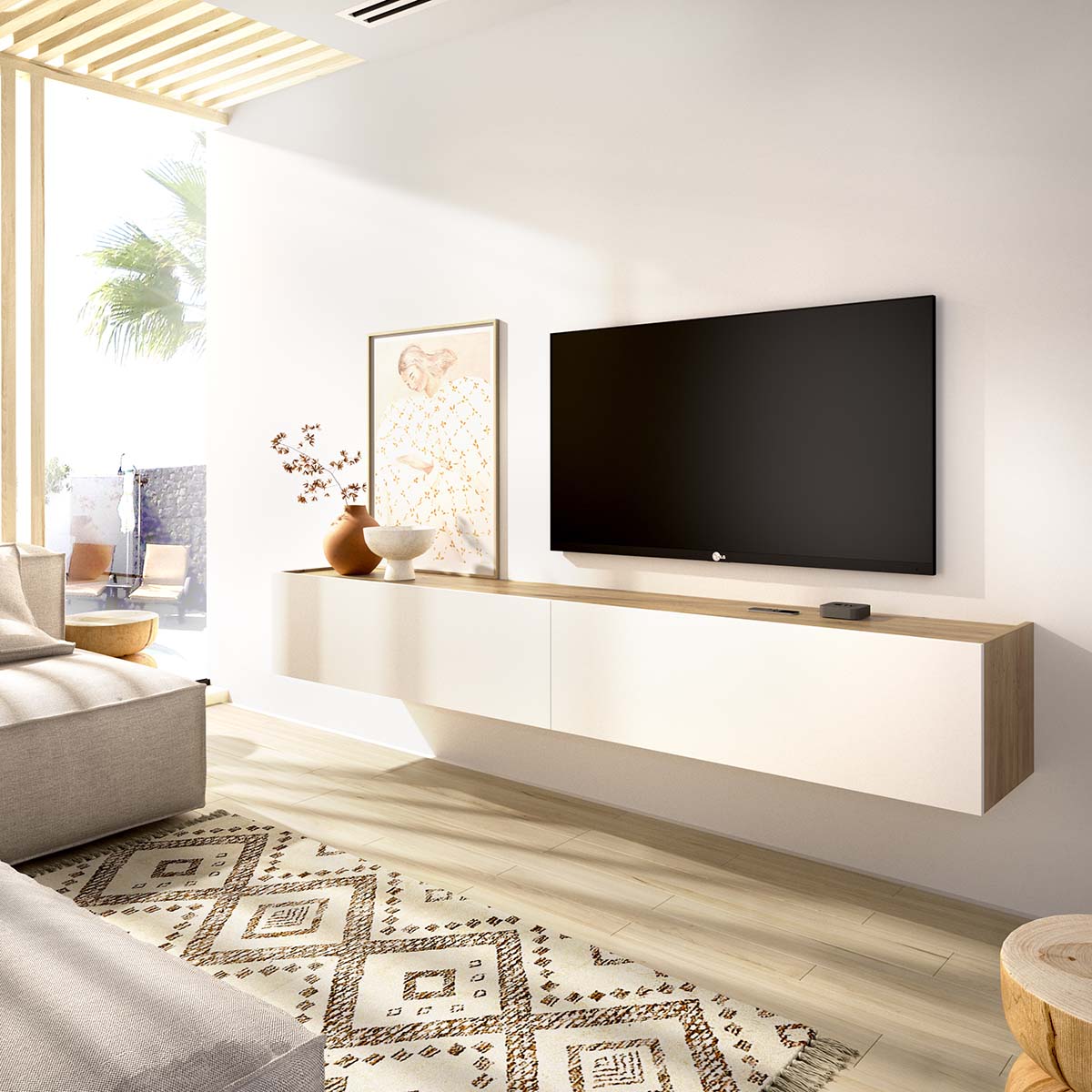 Mueble TV mural Sky