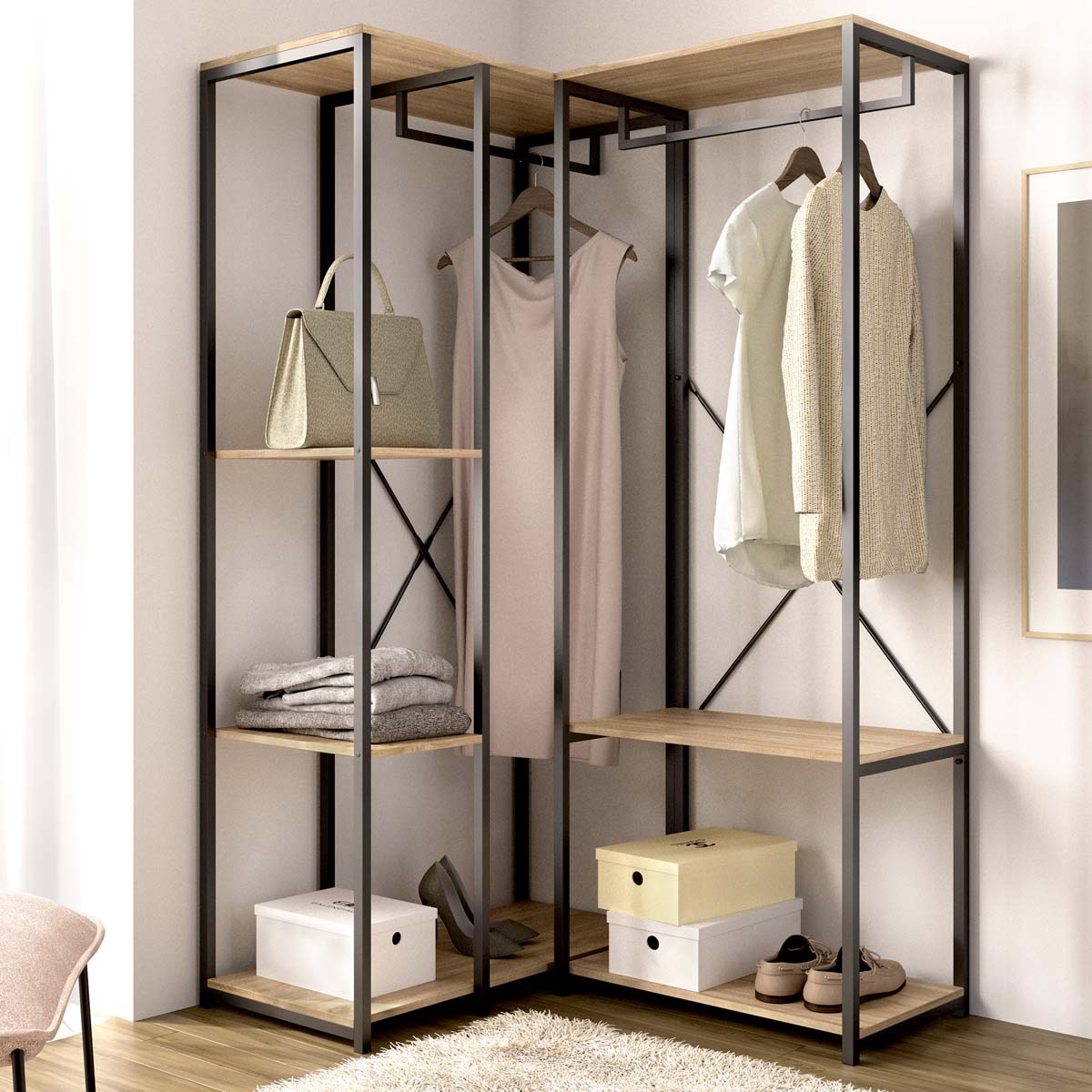 Armario vestidor rinconero Trok