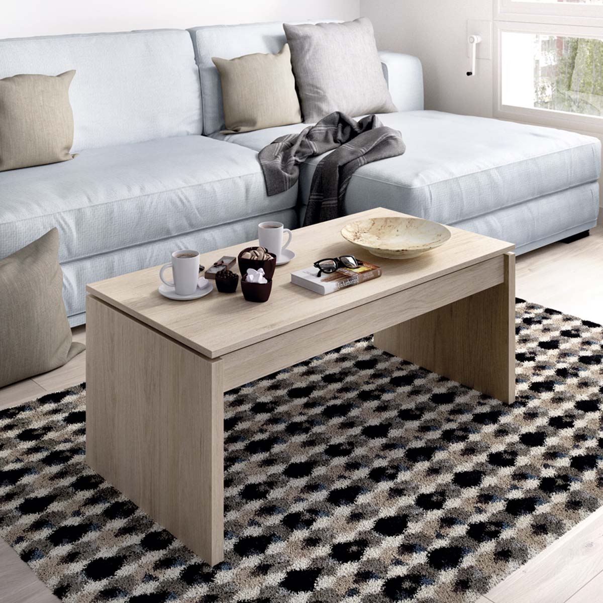 Mesa de centro elevable Side