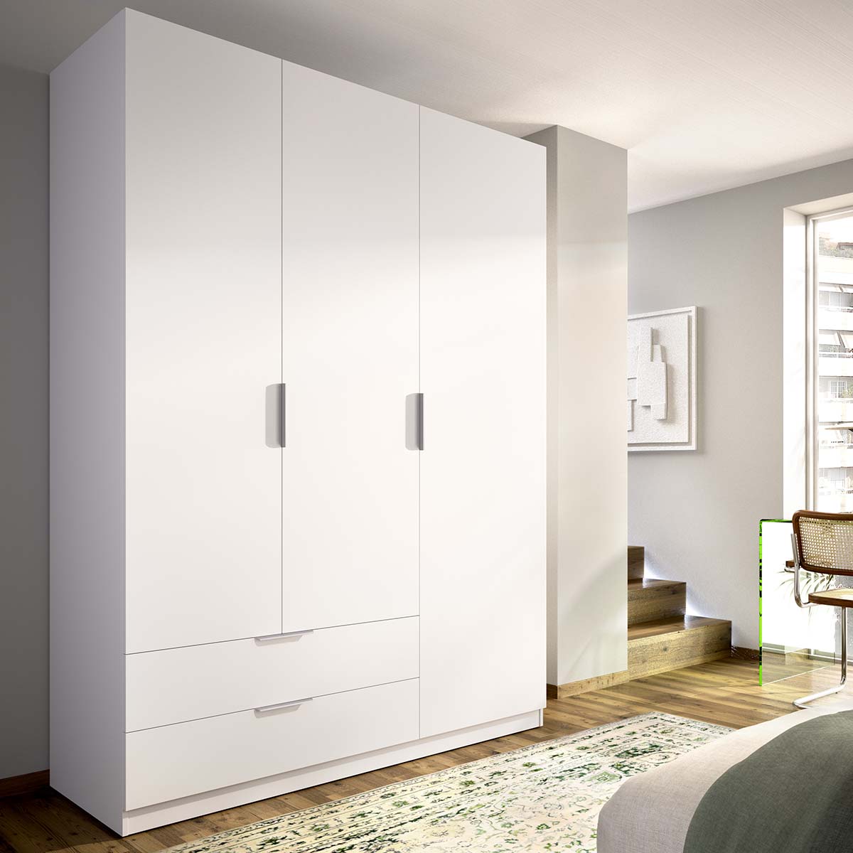 Armario de puertas batentes y cajones Emax