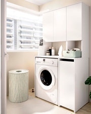 Armario para lavadora con modulo alto y mueble bajo auxiliar Fit
