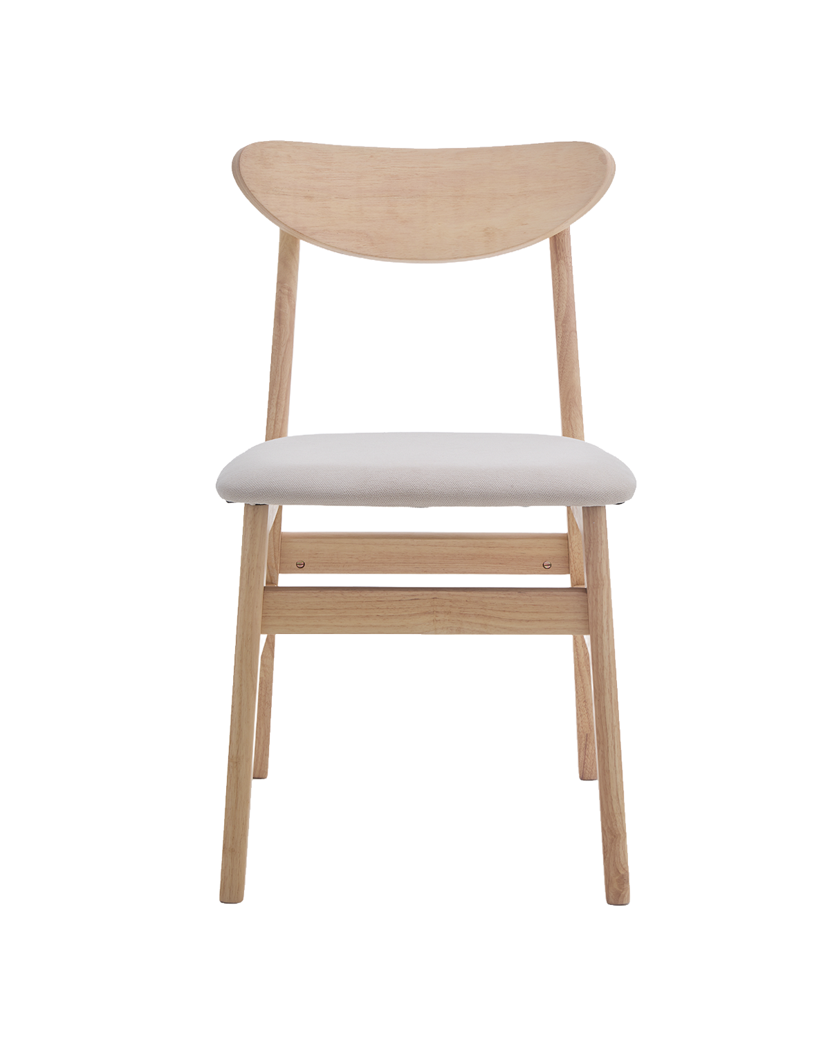 Set de 2 sillas de comedor en madera Tanya